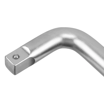 Вороток Г-образный, 300*100 мм, квадрат 3/4", CrV, матовый хром Denzel 14068 купить в Нижневартовске