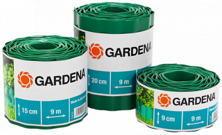 Бордюр зеленый 20 см, длина 9 м  GARDENA купить в Нижневартовске