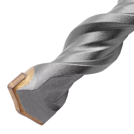 Бур по бетону Denzel, 16 x 210 мм,двойная спираль, три пылеотводящие кромки, 705037 купить в Нижневартовске