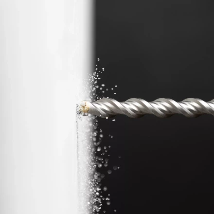 Бур по бетону Denzel, 16 x 210 мм,двойная спираль, три пылеотводящие кромки, 705037 купить в Нижневартовске