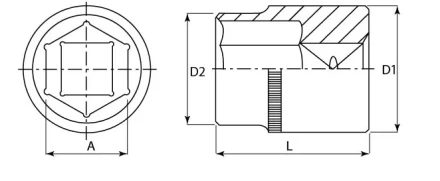 Головка торцевая 3/8"DR 8 мм S04H3108  Jonnesway 48011 купить в Нижневартовске