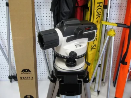 Нивелир ADA Ruber 32 + Рейка ADA STAFF 3 + Штатив на винтах ADA Light S купить в Нижневартовске