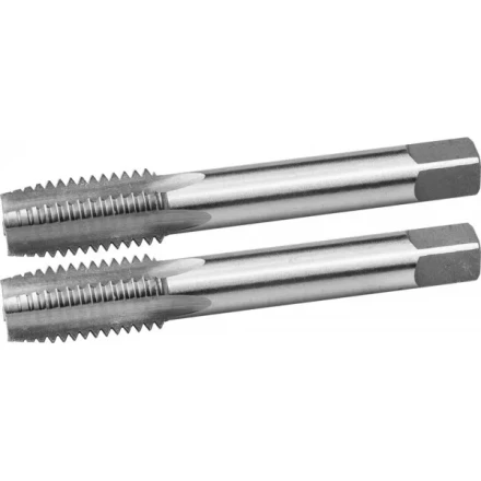 Комплект метчиков ЗУБР "МАСТЕР" ручных для нарезания метрической резьбы, М18 x 2,5, 2шт 4-28006-18-2.5-H2 купить в Нижневартовске