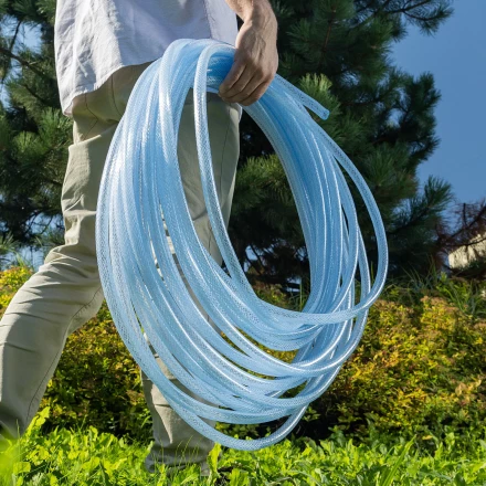 Шланг поливочный прозрачный армированный Palisad 3-х слойный, 1/2&quot;, 25 м 67361 купить в Нижневартовске