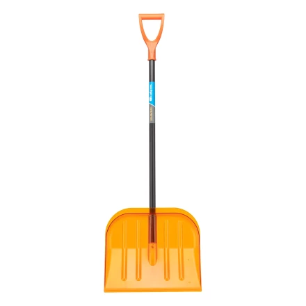 Лопата для уборки снега поликарбонат Сибртех, 465х410х1390 мм, стальной черенок, усиленная 61655 купить в Нижневартовске