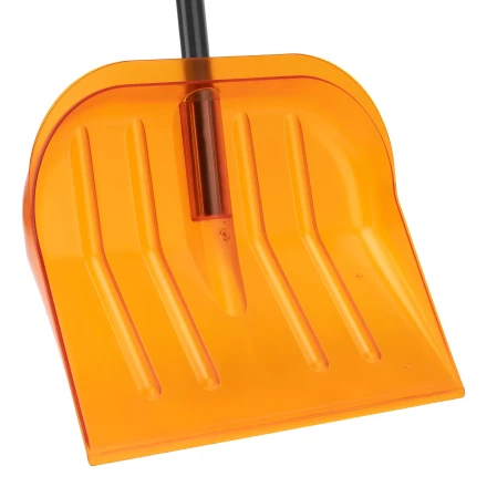 Лопата для уборки снега поликарбонат Сибртех, 465х410х1390 мм, стальной черенок, усиленная 61655 купить в Нижневартовске