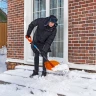 Лопата для уборки снега поликарбонат Сибртех, 465х410х1390 мм, стальной черенок, усиленная 61655 купить в Нижневартовске