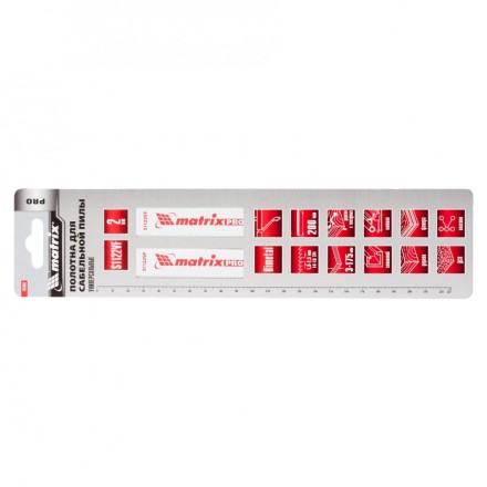 Полотна универсальные для сабельной пилы S1122VF   200/1,8-2,5мм Bimetal  2штуки  PRO Matrix 782002 купить в Нижневартовске