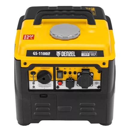 Генератор инверторный DENZEL GS-1100iF 94706, 1,1 кВт, 230 В, ручной старт купить в Нижневартовске