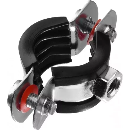 Хомут трубный с гайкой, оцинкованный, 1/2", 10шт, ЗУБР Мастер 37850-20-24 37850-20-24 купить в Нижневартовске