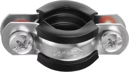 Хомут трубный с гайкой, оцинкованный, 1/2", 10шт, ЗУБР Мастер 37850-20-24 37850-20-24 купить в Нижневартовске