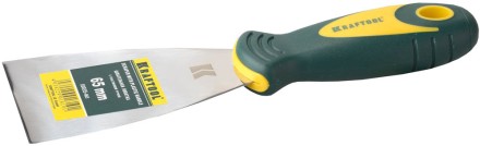 Шпательная лопатка KRAFTOOL с 2-компонент ручк, профилиров нержав полотно, 65мм 10035-065 купить в Нижневартовске