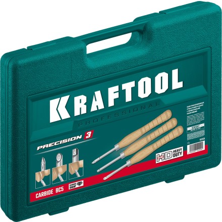 Набор профессиональных ручных резцов по дереву KRAFTOOL 18369 купить в Нижневартовске