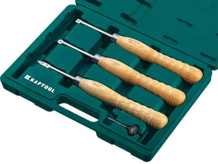 Набор профессиональных ручных резцов по дереву KRAFTOOL 18369 купить в Нижневартовске