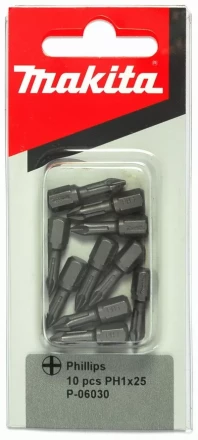 Биты Makita PH1 25мм 10шт (P-06030) купить в Нижневартовске