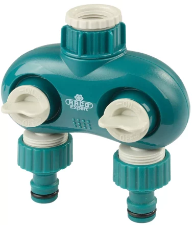 Распределитель поливочный RACO "Original" "DELUXE" двухканальный, 1/2"х3/4" 4250-55261C купить в Нижневартовске