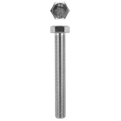 Болт с шестигранной головкой, DIN 933, кл. пр. 8.8, оцинкованный, M12x40мм, 100шт, KRAFTOOL 303074-12-040 303074-12-040