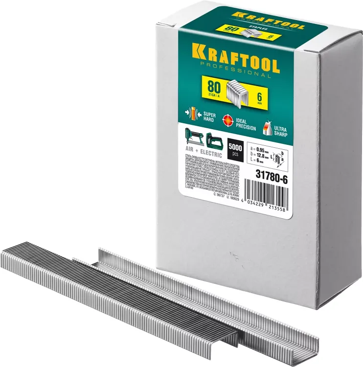 Скобы тип 21GA (80 / Pr A / Senco AT) 5000 шт 31780-6 купить в Нижневартовске