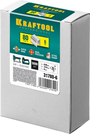 Скобы тип 21GA (80 / Pr A / Senco AT) 5000 шт 31780-6 купить в Нижневартовске