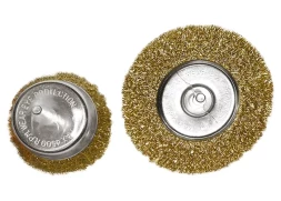 Набор щеток для дрели 2 шт 1 плоская 100 мм + 1 &quot;чашка&quot; 75 мм со шпильками MATRIX 74480