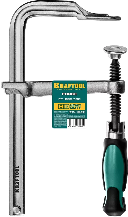 Струбцина KRAFTOOL FORGE тип F,цельнокованая 32014-100-200 купить в Нижневартовске