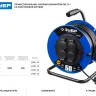 Удлинитель на катушке "ПВС 315", 30 м, 3500 Вт, 4 гнезда, IP44, ПВС 3х1,5 кв мм, ЗУБР 55081-30 купить в Нижневартовске