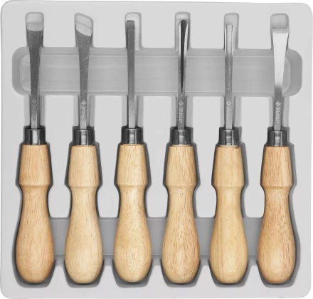 Фигурные стамески ЗУБР 6 предм Профессионал 18373-H6 купить в Нижневартовске