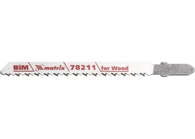 Полотна для электролобзика по дереву 3 шт T101BF 75 x 2,5мм Bimetal MATRIX Professional 78211