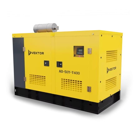 Дизельный генератор Vektor AD-50Y-T400 в шумозащитном кожухе с АВР купить в Нижневартовске