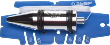 Отвес ЗУБР "ЭКСПЕРТ" строительный в пластмассовом чехле, 400гр 06347-40 купить в Нижневартовске