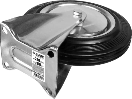 Колеса неповоротные из литой резины с металлическим диском серия ПРОФЕССИОНАЛ купить в Нижневартовске