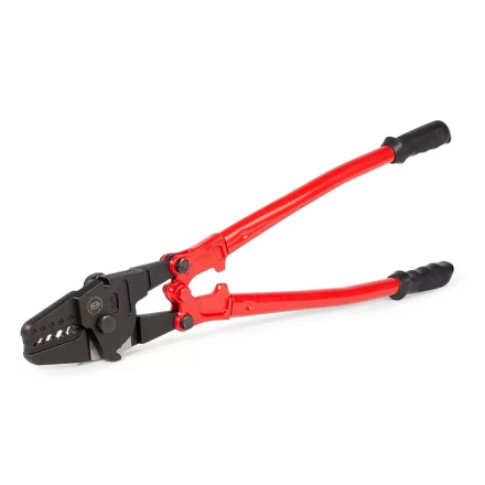 Пресс-клещи КВТ ПК-5-600Т с матрицей для опрессовки стальных тросов овальными алюминиевыми и медными втулками (91984) купить в Нижневартовске