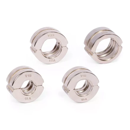 Набор матриц КВТ V (15–28 мм) для опрессовки фитингов из меди и нержавеющей стали (89623) купить в Нижневартовске