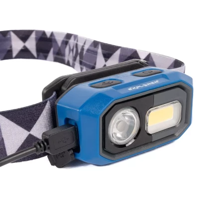 Фонарик налобный светодиодный со встроенным аккумулятором КВТ HL-6567 (88899) купить в Нижневартовске