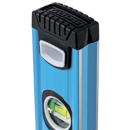 Уровень алюминиевый 1000 мм профиль 1.6 мм фрезерованный ударопрочные заглушки 3 глазка БАРС 34426 купить в Нижневартовске