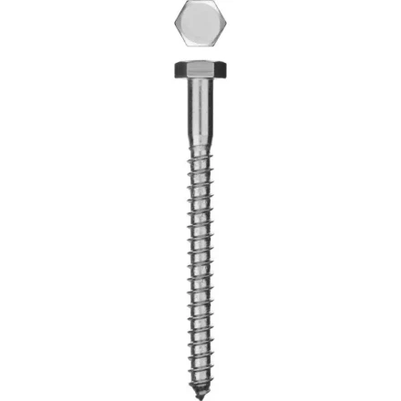 Шурупы ЗУБР "МАСТЕР" с шестигранной головкой, оцинкованные, 8x70мм, 60шт 4-300451-08-070 купить в Нижневартовске