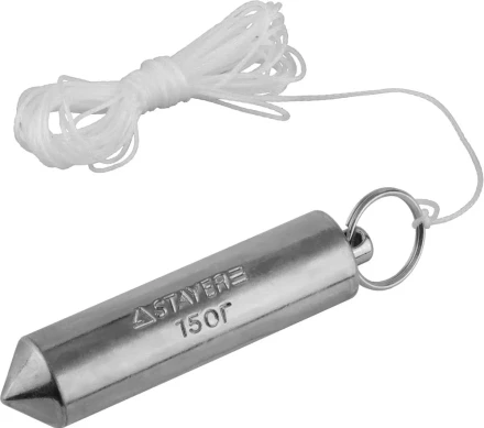 Отвес STAYER "MASTER" строительный со шнуром, 150г 0635-15_z01 купить в Нижневартовске