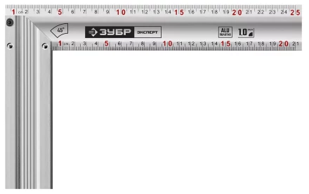 ЗУБР 250 мм, жесткий столярный угольник, Профессионал (34392-25) купить в Нижневартовске