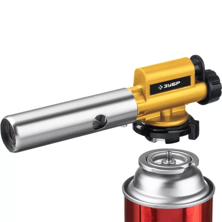 ЗУБР ГПМ-800, 1300°C, цельнометаллическая, газовая горелка с пьезоподжигом на баллон с цанговым соединением, Профессионал (55550) купить в Нижневартовске