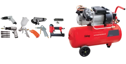 Компрессор масляный поршневой прямой FUBAG COTTAGE MASTER KIT+8предметов купить в Нижневартовске