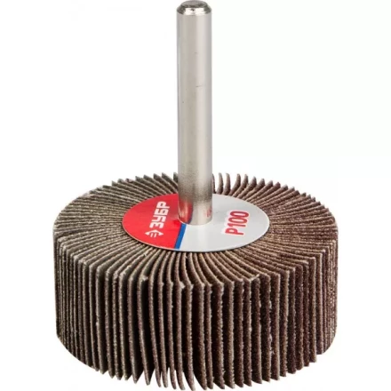 Круг шлифовальный ЗУБР "МАСТЕР" веерный лепестковый, на шпильке, тип КЛО, зерно-электрокорунд нормальный, P100, 20х50мм 36601-100 купить в Нижневартовске
