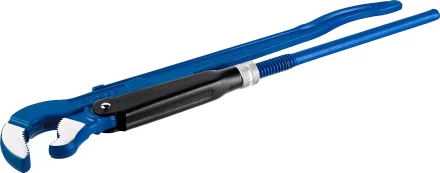 Ключ трубный рычажный ЗУБР "ПРОФЕССИОНАЛ", тип "S", изогнутые губки для труднодоступных мест, цельнокованный, Сr-V,  № 3, 2" 27336-3_z01 купить в Нижневартовске