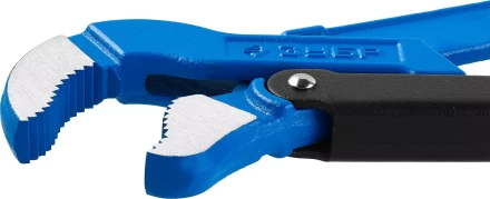 Ключ трубный рычажный ЗУБР "ПРОФЕССИОНАЛ", тип "S", изогнутые губки для труднодоступных мест, цельнокованный, Сr-V,  № 3, 2" 27336-3_z01 купить в Нижневартовске