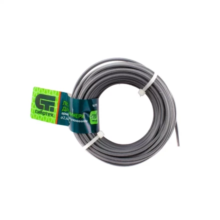 Леска для триммера звезда, армированная алюминием, 2.4 мм х 15 м, Россия Сибртех 961975 купить в Нижневартовске