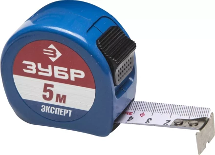 Рулетка ЗУБР, алюмин корпус повышенной прочности, нейлон покрытие, компактная эргоном конструкция, 5м/25мм 34058-05-25 купить в Нижневартовске