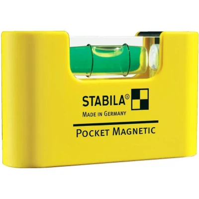 Уровень тип Pocket Magnetic 70x20x40мм с магнитом STABILA