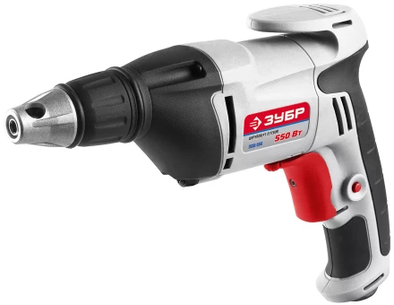 Шуруповерт ЗУБР сетевой,макс. диаметр крепежа 6мм,магнитный держатель,ремешок,0-4500об/мин,патрон HEX 1/4",550Вт ЗСШ-550 купить в Нижневартовске