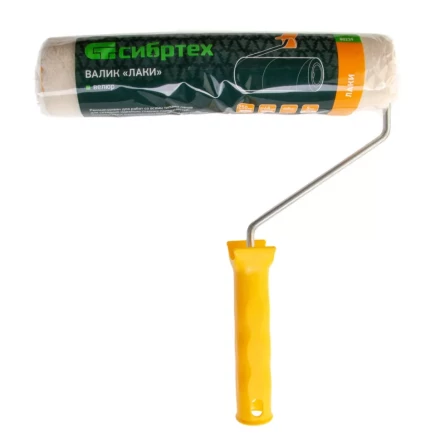 Валик "Лаки", 250 мм, ворс 5 мм, D - 48 мм, D ручки - 6 мм, велюр Сибртех 80239 купить в Нижневартовске