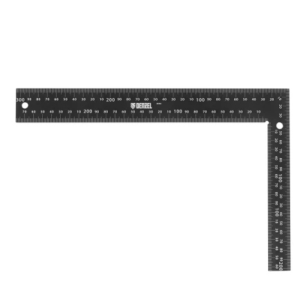 Угольник, 200 х 300 мм, алюминиевый, лазерная гравировка Denzel 32392 купить в Нижневартовске