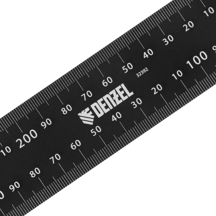 Угольник, 200 х 300 мм, алюминиевый, лазерная гравировка Denzel 32392 купить в Нижневартовске